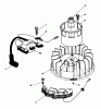 Toro 20628C - Lawnmower, 1986 (6000001-6999999) Spareparts MAGNETO & FLYWHEEL ASSEMBLY