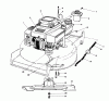 Toro 20628C - Lawnmower, 1988 (8000001-8999999) Spareparts ENGINE ASSEMBLY #1