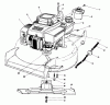 Toro 20629C - Lawnmower, 1986 (6000001-6999999) Spareparts ENGINE ASSEMBLY #1
