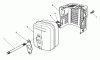 Toro 20629C - Lawnmower, 1986 (6000001-6999999) Spareparts MUFFLER ASSEMBLY