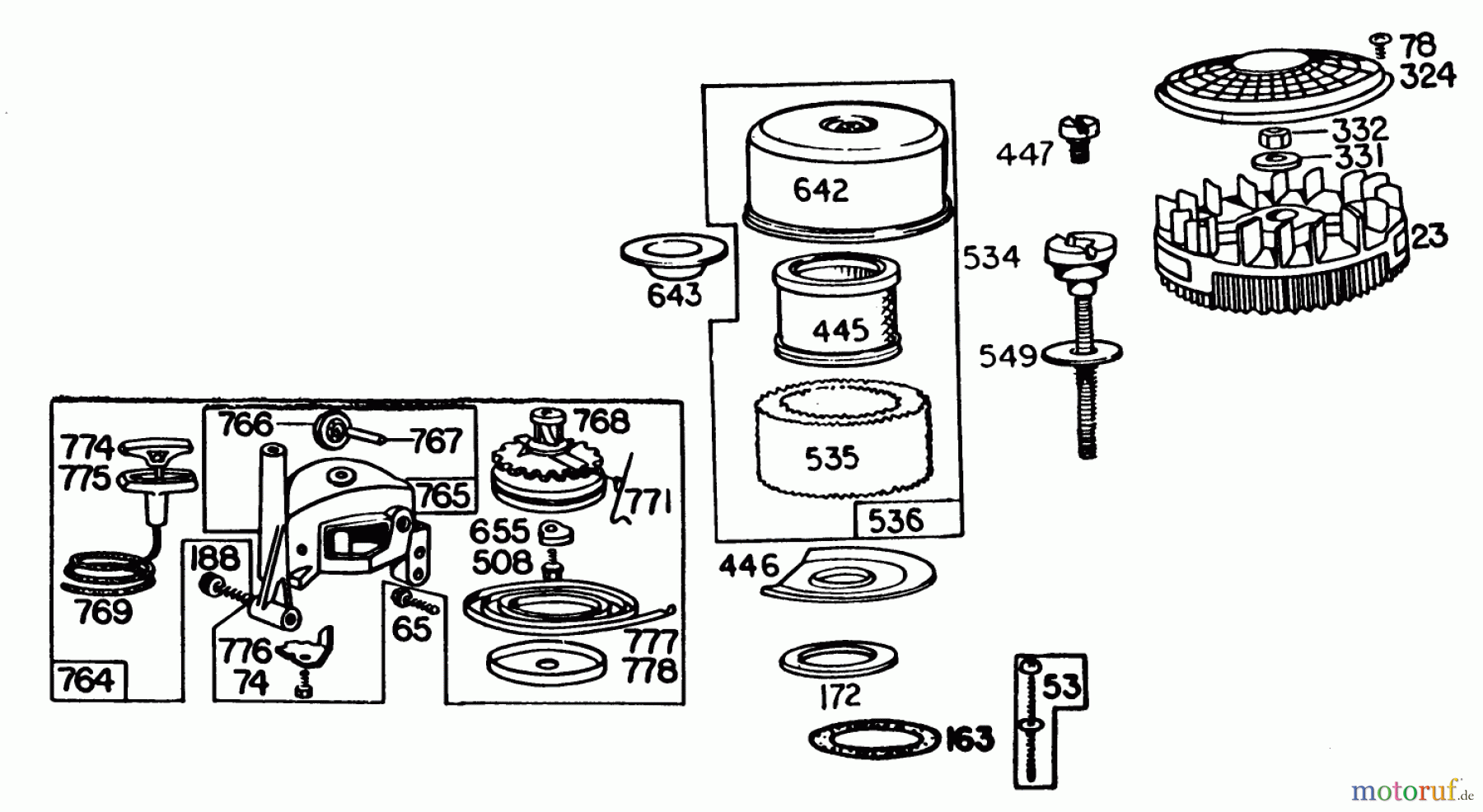  Toro Neu Mowers, Walk-Behind Seite 1 20661 - Toro Lawnmower, 1983 (3000001-3999999) ENGINE BRIGGS & STRATTON MODEL NO. 110908-1204-01 #2