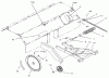 Toro 79370 - 36" Tiller, 300 Series Garden Tractors, 1996 (6900001-6999999) Spareparts HITCH, DRIVE & IDLER PULLEYS