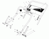 Toro 20668 - Lawnmower, 1990 (0000001-0999999) Spareparts HANDLE ASSEMBLY
