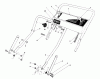 Toro 20668 - Lawnmower, 1991 (1000001-1999999) Spareparts HANDLE ASSEMBLY