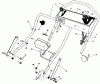 Toro 20671 - Lawnmower, 1989 (9000001-9999999) Spareparts HANDLE ASSEMBLY (SERIAL NO. 9005856 9006399)
