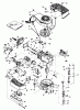 Toro 20672 - Lawnmower, 1984 (4000001-4999999) Spareparts ENGINE TECUMSEH MODEL NO. TNT100-10083E