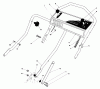 Toro 20672 - Lawnmower, 1984 (4000001-4999999) Spareparts HANDLE ASSEMBLY