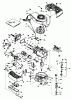 Toro 20672 - Lawnmower, 1985 (5000001-5999999) Spareparts ENGINE TECUMSEH MODEL NO. TNT100-10083E