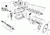 Toro 20672 - Lawnmower, 1985 (5000001-5999999) Spareparts GEAR CASE ASSEMBLY