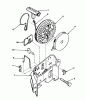 Toro 20672 - Lawnmower, 1985 (5000001-5999999) Spareparts REWIND STARTER NO. 590531