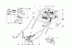 Toro 20673 - Lawnmower, 1976 (6000001-6999999) Spareparts HANDLE ASSEMBLY