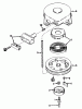 Toro 20675 - Lawnmower, 1986 (6000001-6999999) Spareparts REWIND STARTER NO. 590420A