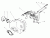 Toro 20680 - Lawnmower, 1986 (6000001-6999999) Spareparts MUFFLER ASSEMBLY