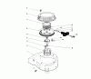 Toro 20680 - Lawnmower, 1990 (0000001-0999999) Spareparts RECOIL ASSEMBLY (MODEL NO. 47PK9-1)