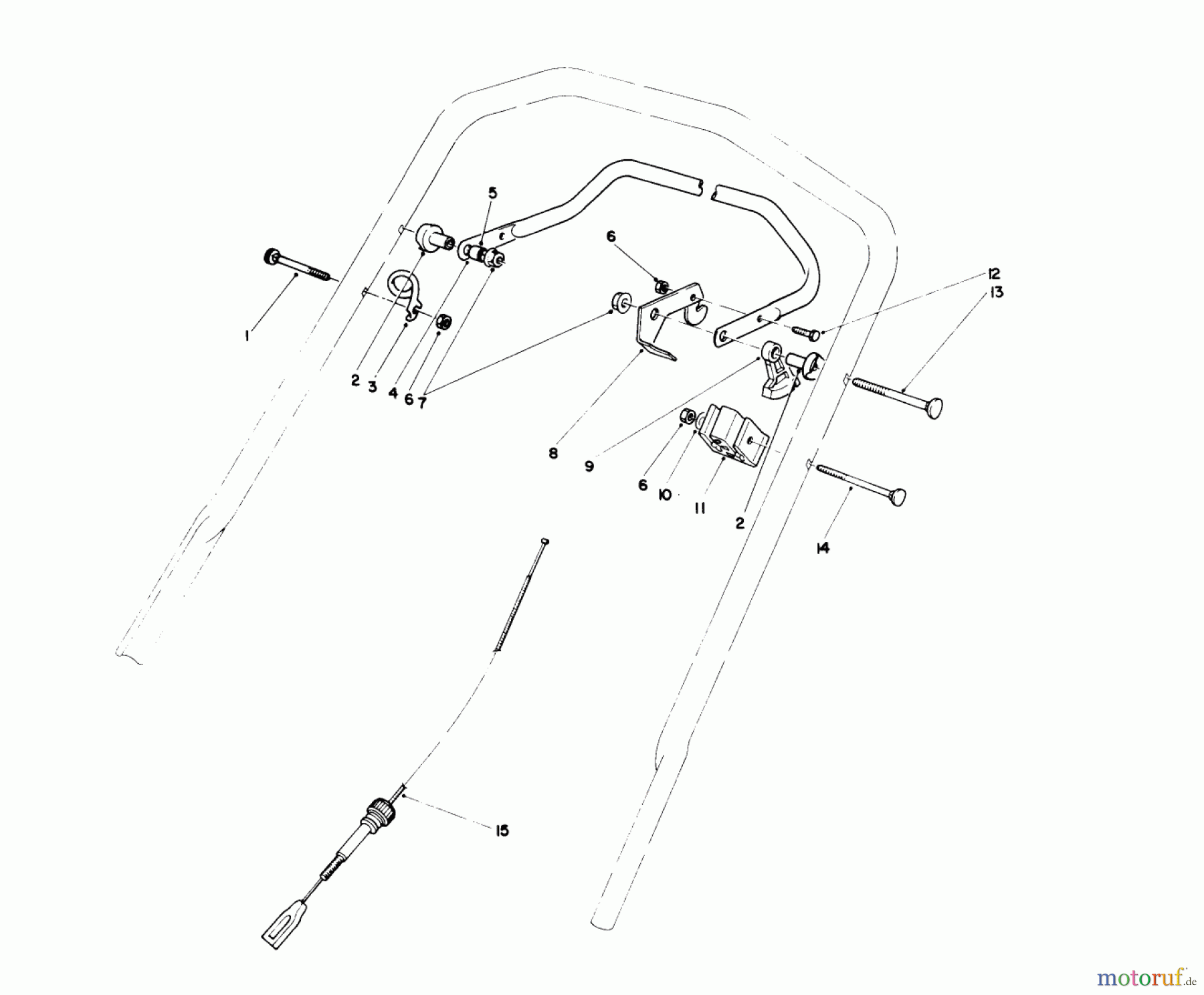  Toro Neu Mowers, Walk-Behind Seite 1 20680 - Toro Lawnmower, 1990 (0000001-0999999) TRACTION CONTROL ASSEMBLY