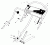 Toro 20684 - Lawnmower, 1984 (4000001-4999999) Spareparts HANDLE ASSEMBLY