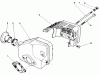 Toro 20684 - Lawnmower, 1987 (7000001-7999999) Spareparts MUFFLER ASSEMBLY (MODEL NO. 47PG6)