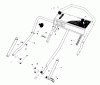 Toro 20684 - Lawnmower, 1988 (8000001-8999999) Spareparts HANDLE ASSEMBLY