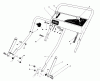 Toro 20692 - Lawnmower, 1990 (0000001-0999999) Spareparts HANDLE ASSEMBLY