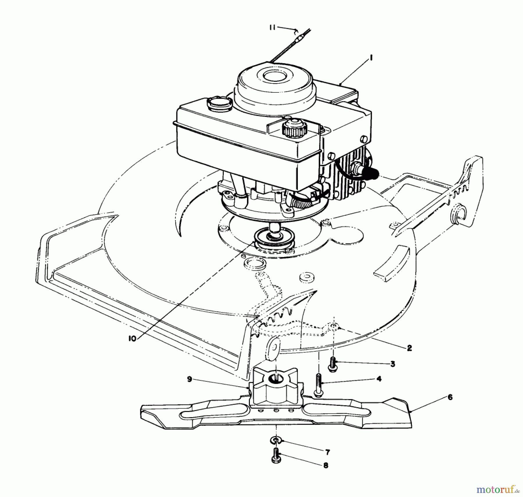  Toro Neu Mowers, Walk-Behind Seite 1 20692C - Toro Lawnmower, 1989 (9000001-9999999) ENGINE ASSEMBLY