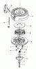 Toro 20695 - Lawnmower, 1987 (7000001-7999999) Spareparts REWIND STARTER N0. 590635