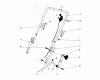 Toro 20698 - Lawnmower, 1978 (8000001-8999999) Spareparts HANDLE ASSEMBLY
