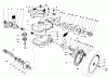 Toro 20705 - Lawnmower, 1985 (5000001-5999999) Spareparts GEAR CASE ASSEMBLY