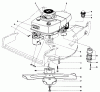 Toro 20715 - Lawnmower, 1980 (0000001-0999999) Spareparts ENGINE ASSEMBLY