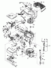 Toro 20715 - Lawnmower, 1983 (3000001-3999999) Spareparts ENGINE TECUMSEH MODEL NO. TNT100-10087E