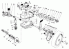 Toro 20715 - Lawnmower, 1983 (3000001-3999999) Spareparts GEAR CASE ASSEMBLY