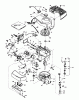 Toro 20715 - Lawnmower, 1984 (4000001-4999999) Spareparts ENGINE TECUMSEH MODEL NO. TNT100-10087E
