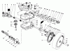 Toro 20715 - Lawnmower, 1985 (5000001-5999999) Spareparts GEAR CASE ASSEMBLY