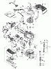Toro 20715C - Lawnmower, 1985 (5000001-5999999) Spareparts ENGINE TECUMSEH MODEL NO. TNT100-10098E