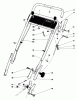 Toro 20735 - Lawnmower, 1980 (0000001-0999999) Spareparts HANDLE ASSEMBLY