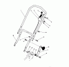 Toro 20745C - Lawnmower, 1985 (5000001-5999999) Spareparts HANDLE ASSEMBLY