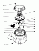 Toro 20746C - Lawnmower, 1988 (8000001-8999999) Spareparts RECOIL ASSEMBLY (ENGINE NO. 47PH7)