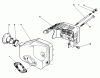 Toro 20747C - Lawnmower, 1986 (6000001-6999999) Spareparts MUFFLER ASSEMBLY
