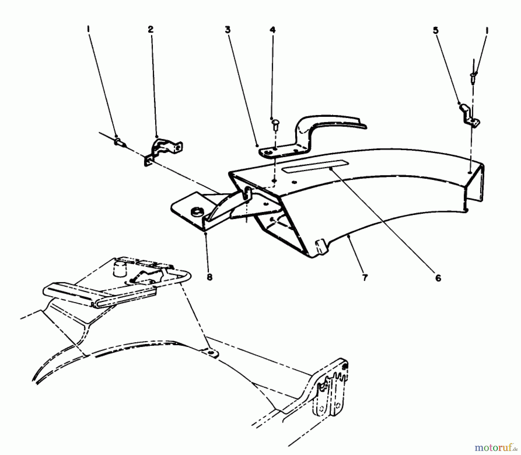 Toro Neu Mowers, Walk-Behind Seite 1 20747C - Toro Lawnmower, 1987 (7000001-7999999) SIDE DISCHARGE CHUTE MODEL NO. 59110 (OPTIONAL)