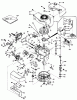 Toro 20752 - Lawnmower, 1979 (9000001-9999999) Spareparts ENGINE TECUMSEH MODEL NO. TNT 100-10059C