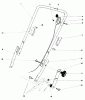 Toro 20752 - Lawnmower, 1980 (0000001-0999999) Spareparts HANDLE ASSEMBLY