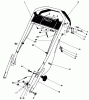 Toro 20752 - Lawnmower, 1982 (2000001-2999999) Spareparts HANDLE ASSEMBLY