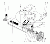 Toro 20755 - Lawnmower, 1982 (2000001-2999999) Spareparts FRONT WHEEL & PIVOT ARM ASSEMBLY
