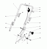Toro 20758 - Lawnmower, 1980 (0000001-0999999) Spareparts HANDLE ASSEMBLY