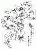 Toro 20758 - Lawnmower, 1981 (1000001-1999999) Spareparts ENGINE TECUMSEH MODEL NO. TNT 100-10068D