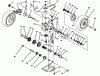 Toro 20761B - Lawnmower, 1993 (39000001-39999999) Spareparts GEAR CASE ASSEMBLY