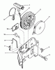 Toro 20762 - Lawnmower, 1983 (3000001-3999999) Spareparts REWIND STARTER NO. 590531