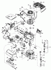 Toro 20762 - Lawnmower, 1984 (4000001-4999999) Spareparts ENGINE TECUMSEH MODEL NO. TNT 100-10077E