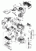 Toro 20762C - Lawnmower, 1986 (6000001-6999999) Spareparts ENGINE TECUMSEH MODEL NO. TNT 100-1OO99E