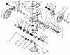 Toro 20763B - Lawnmower, 1993 (39000001-39999999) Spareparts GEAR CASE ASSEMBLY