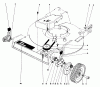 Toro 20770 - Lawnmower, 1982 (2000001-2999999) Spareparts FRONT WHEEL & PIVOT ARM ASSEMBLY